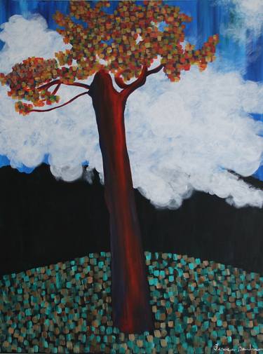 Original Expressionism Tree Paintings by Francesca Bandino
