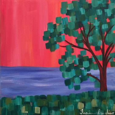 Original Expressionism Tree Paintings by Francesca Bandino
