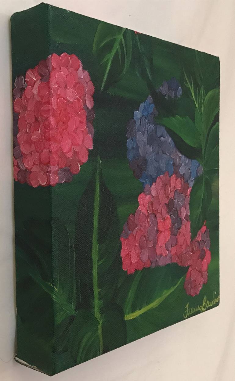 Original Expressionism Floral Painting by Francesca Bandino