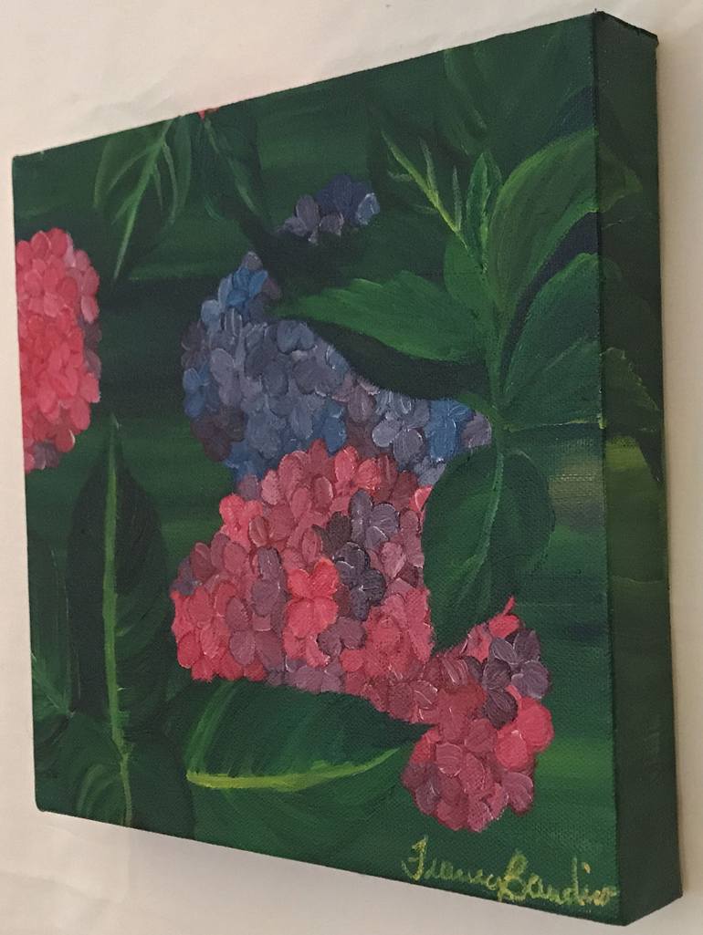 Original Expressionism Floral Painting by Francesca Bandino