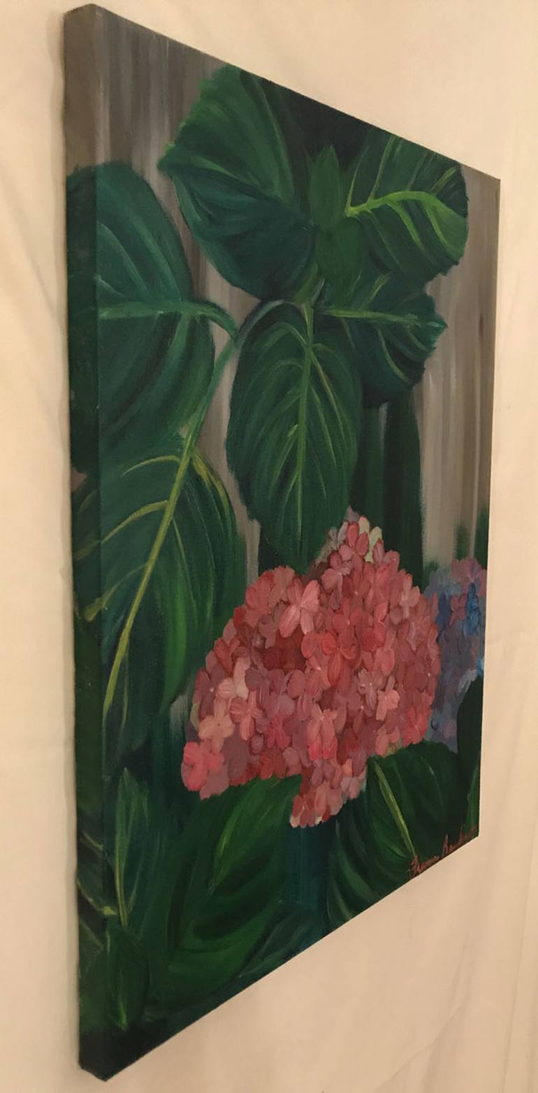Original Expressionism Floral Painting by Francesca Bandino