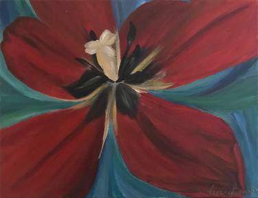 Original Expressionism Floral Paintings by Francesca Bandino