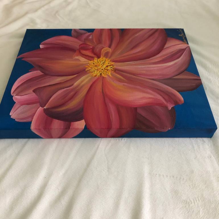 Original Expressionism Floral Painting by Francesca Bandino