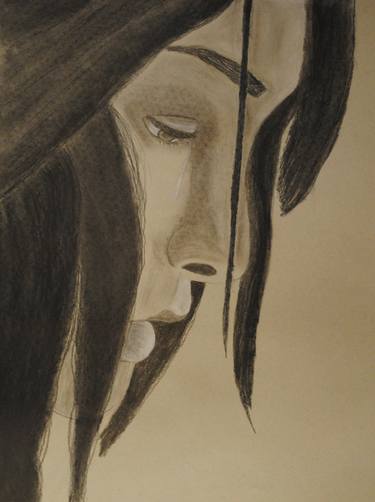 Original Conceptual Women Drawing by Weldon Gray