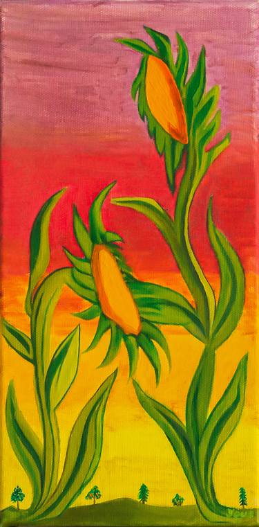 Print of Fine Art Floral Paintings by Yous Sufi