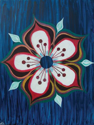 Print of Abstract Floral Paintings by Yous Sufi