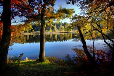 Autumn by Lake thumb