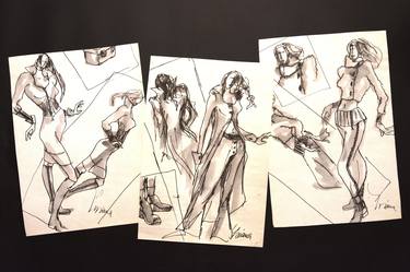 Print of Fashion Drawings by Dijana Vujacic