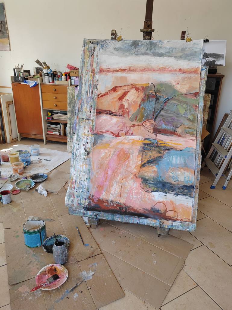 Original Expressionism Landscape Painting by Luciana Mangione