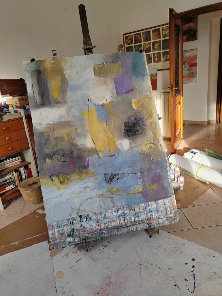 Original Abstract Expressionism Abstract Painting by Luciana Mangione
