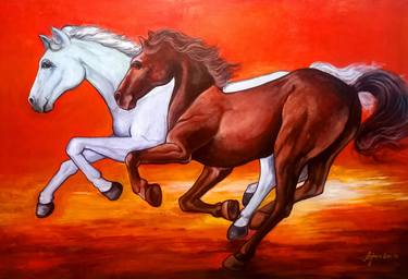 Original Horse Paintings by Arjun Das