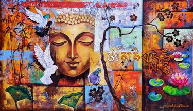 Original Abstract Expressionism Religion Paintings by Arjun Das