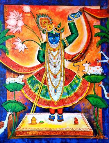 Original Art Deco Religion Paintings by Arjun Das