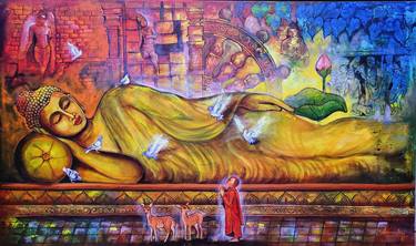 Original Contemporary Classical Mythology Painting by Arjun Das