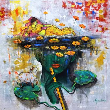 Original Contemporary Music Painting by Arjun Das