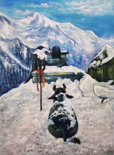 Original Contemporary Nature Painting by Arjun Das