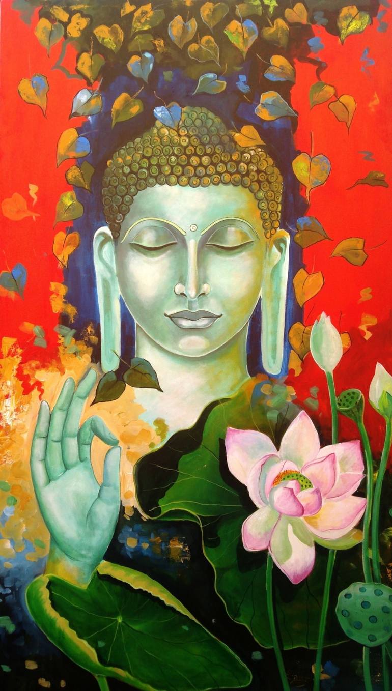 indian art paintings buddha