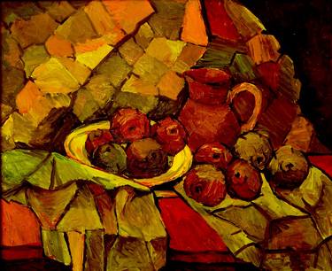 Print of Cubism Food Paintings by Dan Marian Radulea