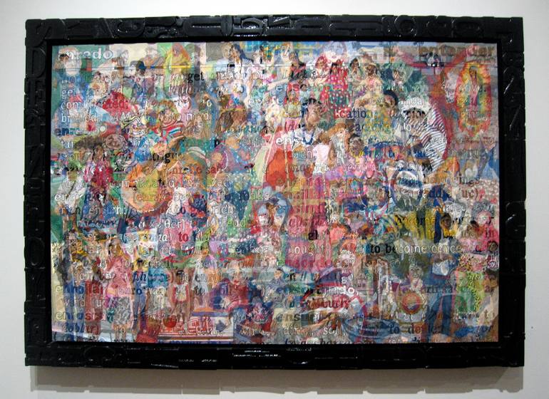 Original Conceptual Pop Culture/Celebrity Collage by Robert Forman