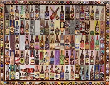 Original Conceptual Food & Drink Collage by Robert Forman