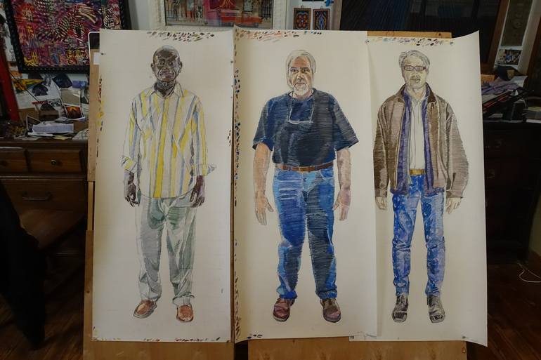 Original Figurative People Collage by Robert Forman