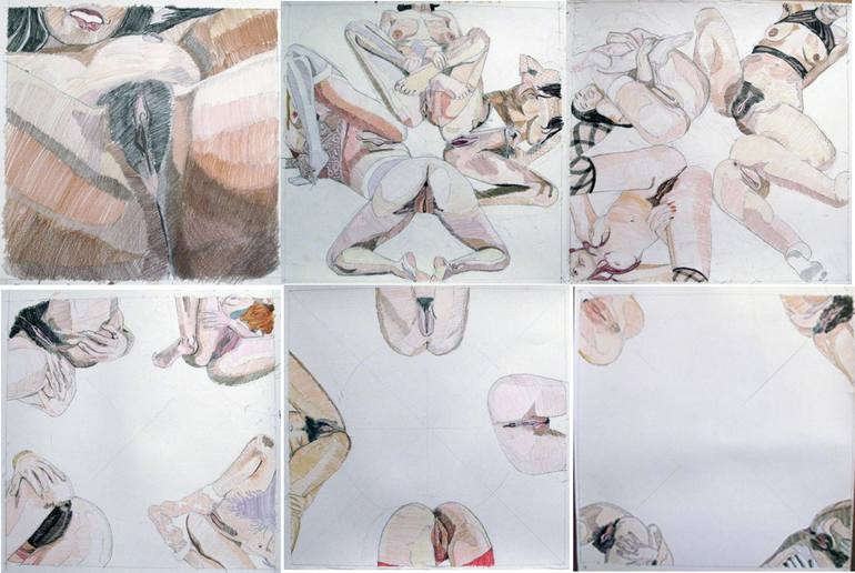 Original Erotic Collage by Robert Forman