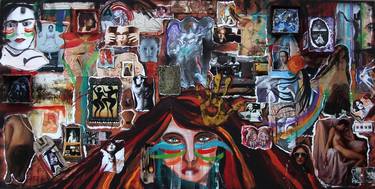 Print of Abstract Expressionism Women Collage by Nancy Byron