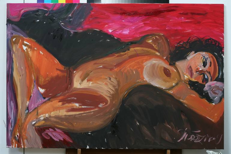 Print of Expressionism Nude Paintings by Tereza Zikovska