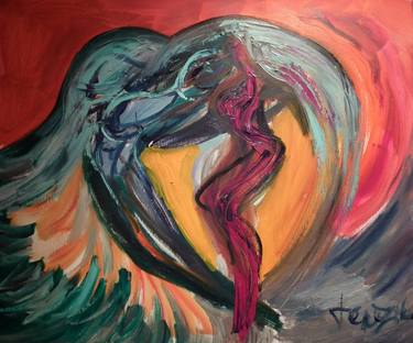 Print of Expressionism Erotic Paintings by Tereza Zikovska