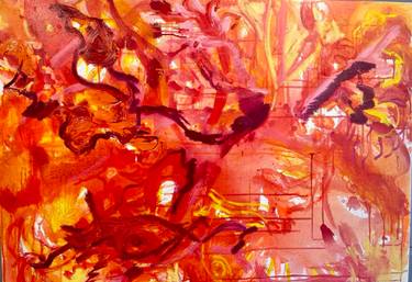 Original Abstract Expressionism Seasons Painting by Tereza Zikovska