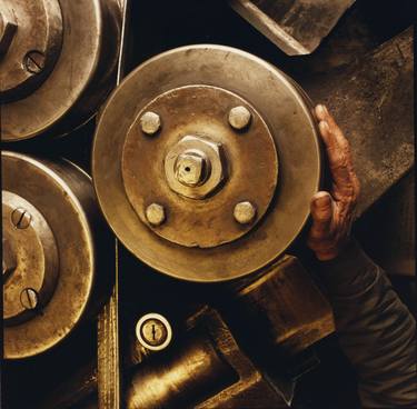 Industrial Memories: Gino'd Hand on I Beam Bender thumb