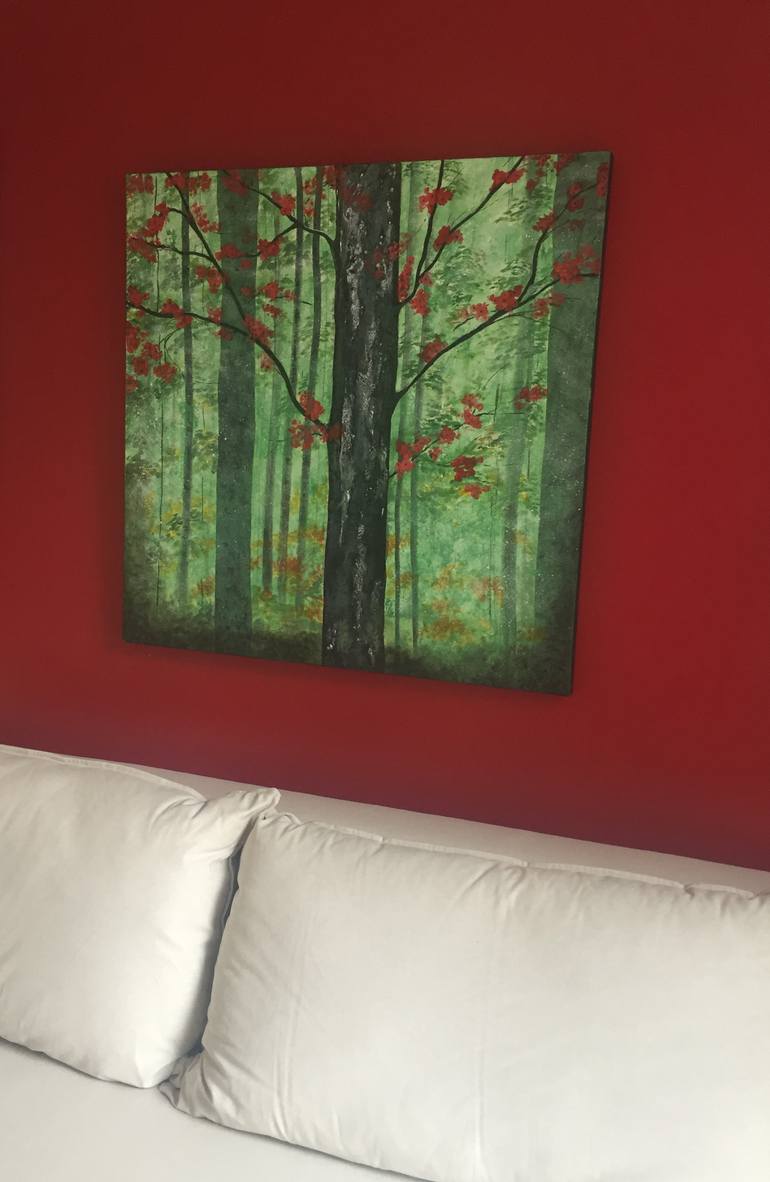 Original Art Deco Nature Painting by Meeta Garg