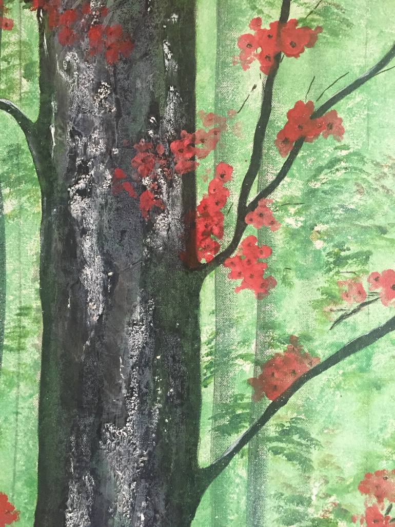 Original Art Deco Nature Painting by Meeta Garg