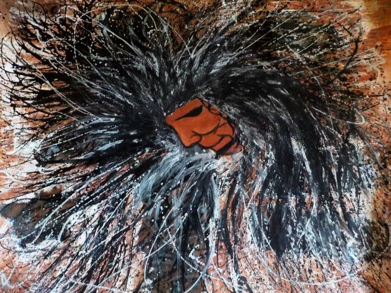 Original Abstract Expressionism Abstract Painting by Jocelyn Doerr