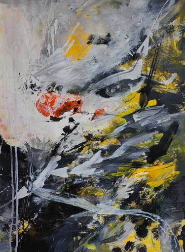 Original Abstract Expressionism Abstract Painting by YouBeen Kim