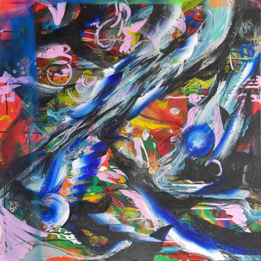 Original Abstract Expressionism Abstract Paintings by YouBeen Kim
