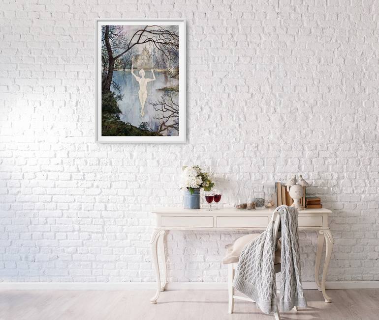Original Expressionism Outer Space Painting by Natalia Andrushaewa