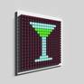 This work is made of wood. I really like pop art and martini.