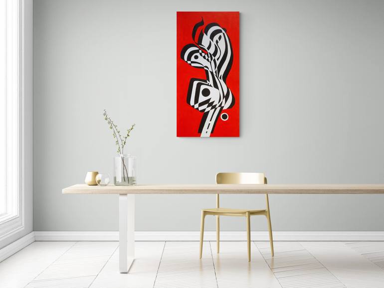 Original Abstract Love Painting by Oleksandr Lekomtsev