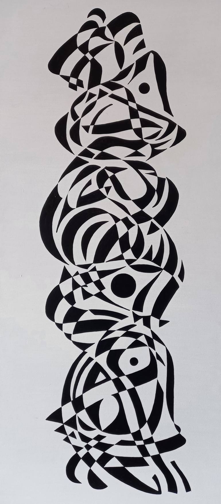 Print of Cubism Abstract Paintings by Oleksandr Lekomtsev