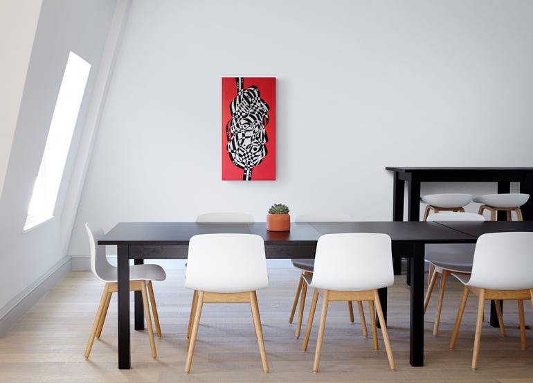 Original Cubism Abstract Painting by Oleksandr Lekomtsev