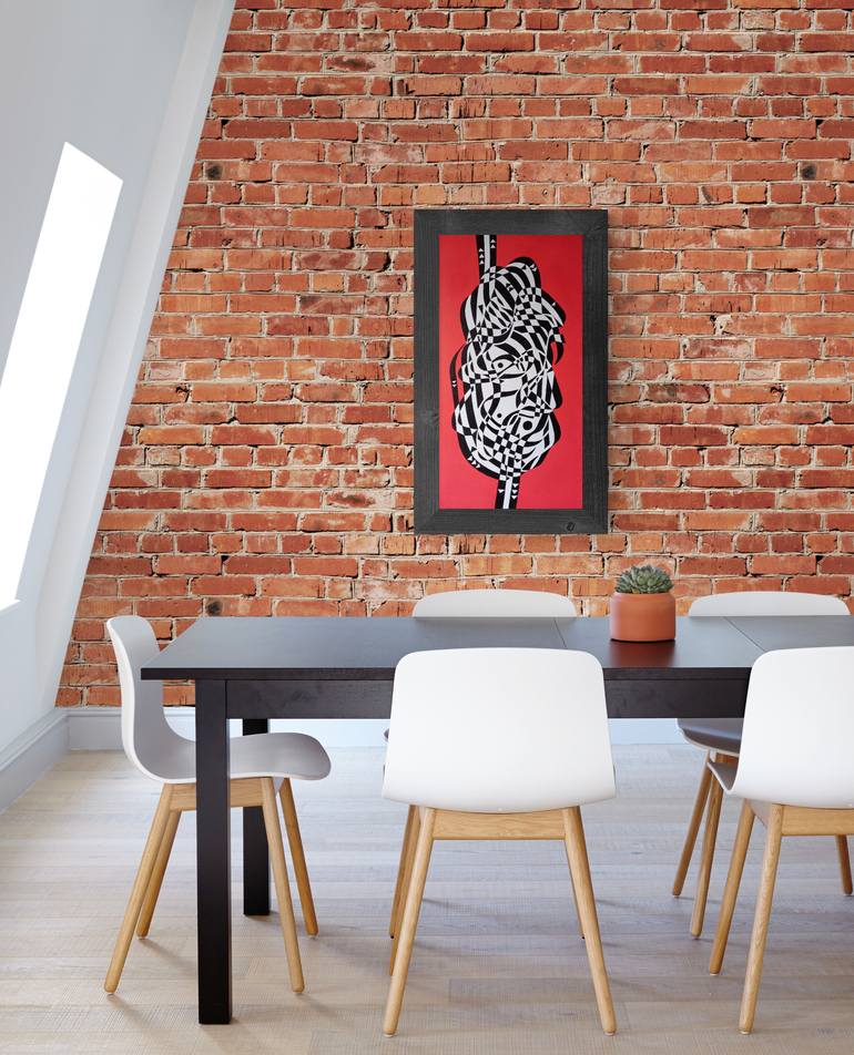 Original Cubism Abstract Painting by Oleksandr Lekomtsev