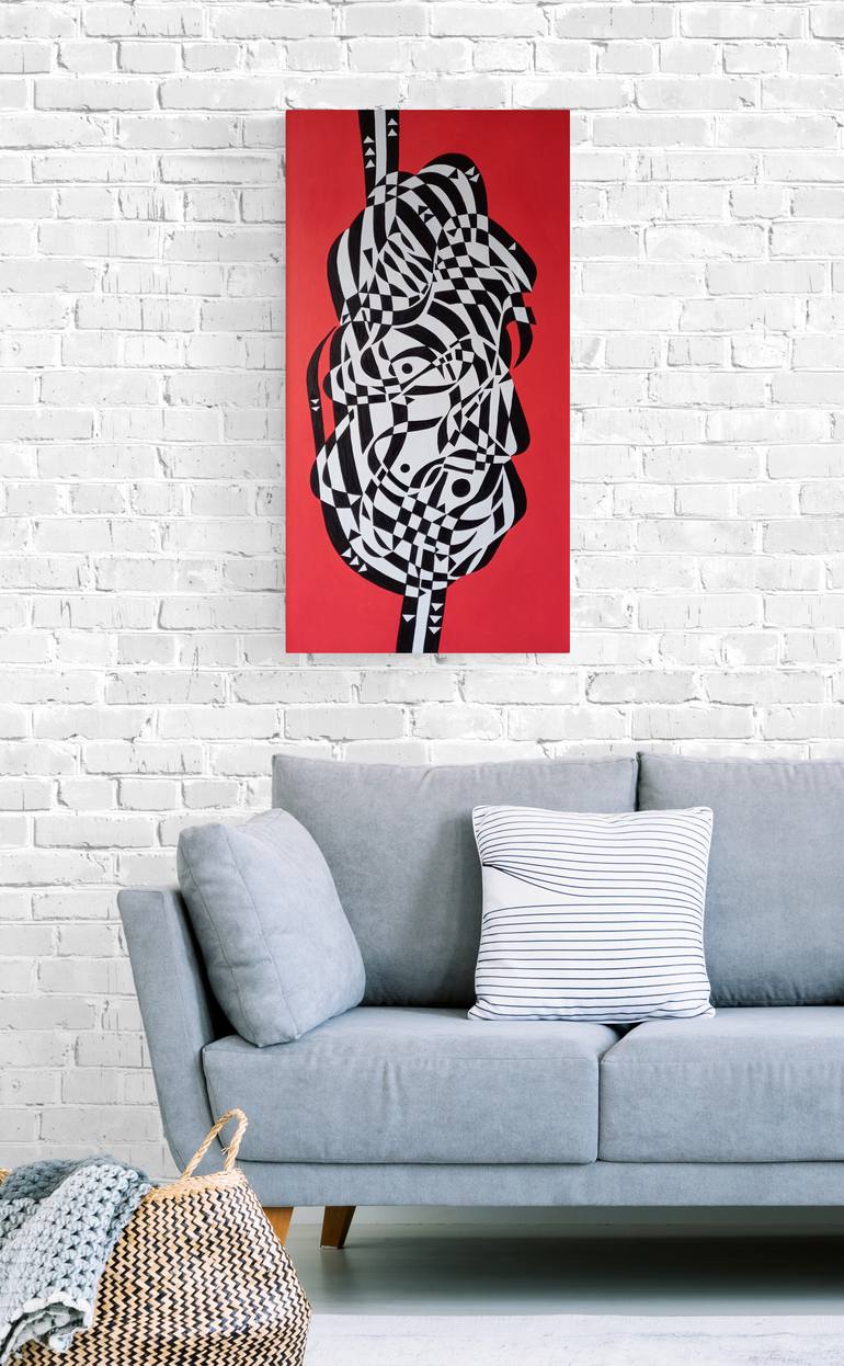 Original Cubism Abstract Painting by Oleksandr Lekomtsev