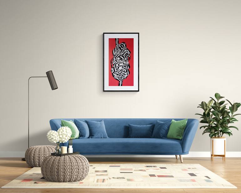 Original Cubism Abstract Painting by Oleksandr Lekomtsev