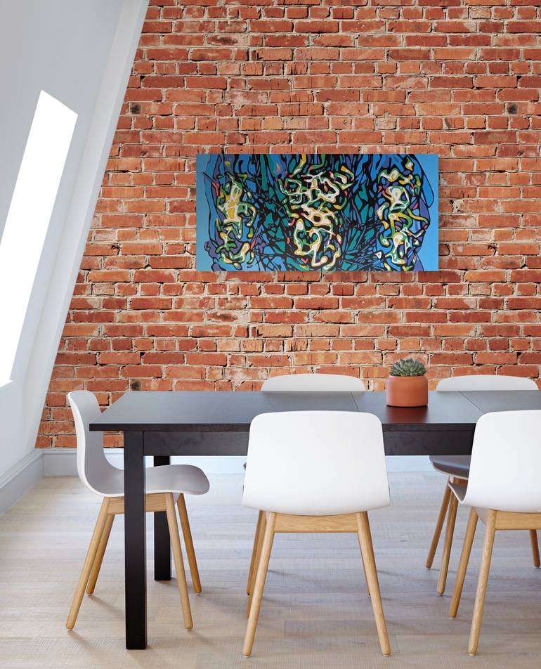 Original Modernism Abstract Painting by Oleksandr Lekomtsev