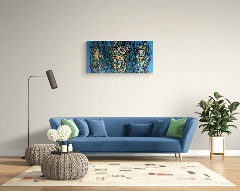 Original Modernism Abstract Painting by Oleksandr Lekomtsev
