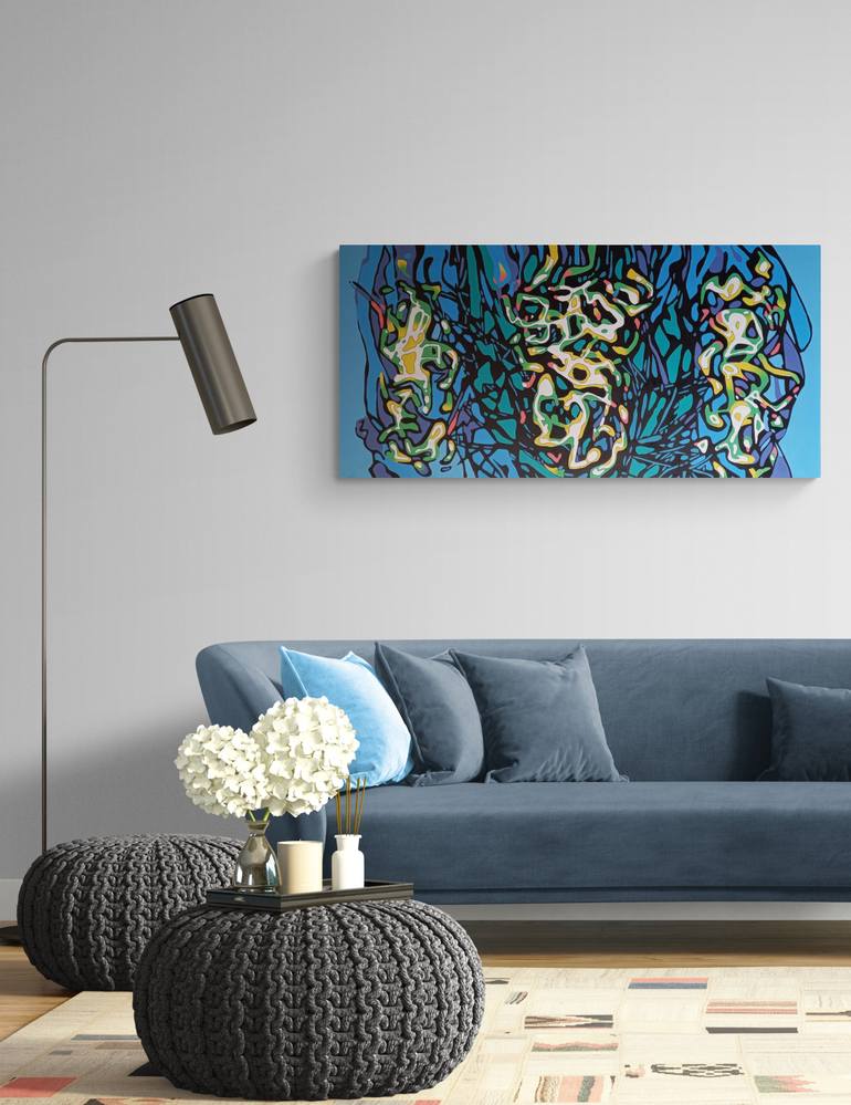 Original Modernism Abstract Painting by Oleksandr Lekomtsev