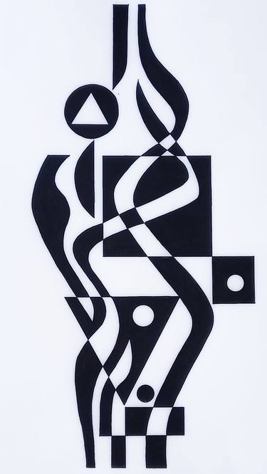 Print of Cubism Abstract Drawings by Oleksandr Lekomtsev