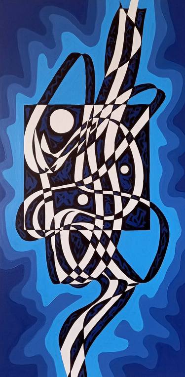 Print of Cubism Abstract Paintings by Oleksandr Lekomtsev