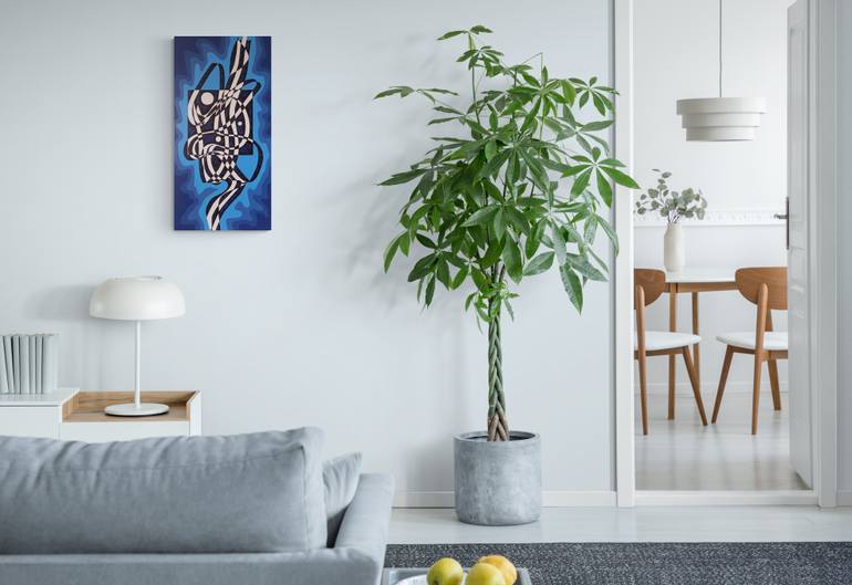 Original Cubism Abstract Painting by Oleksandr Lekomtsev
